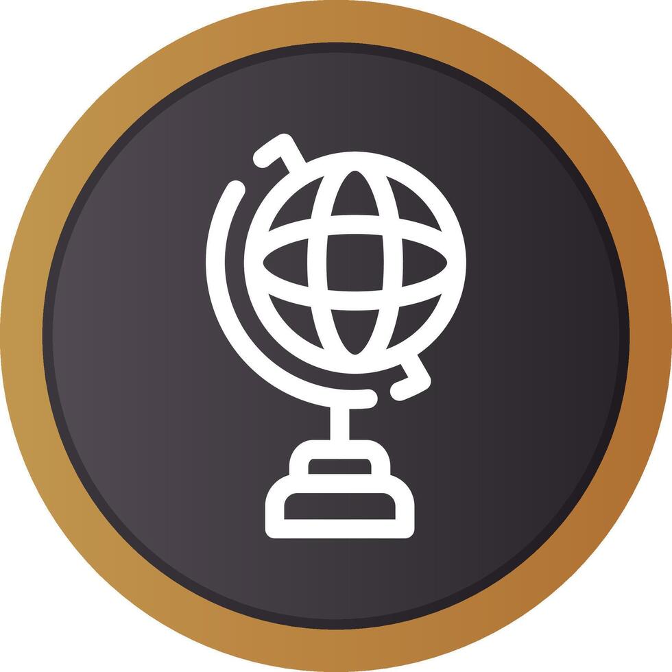 Globe Stand Creative Icon Design vector