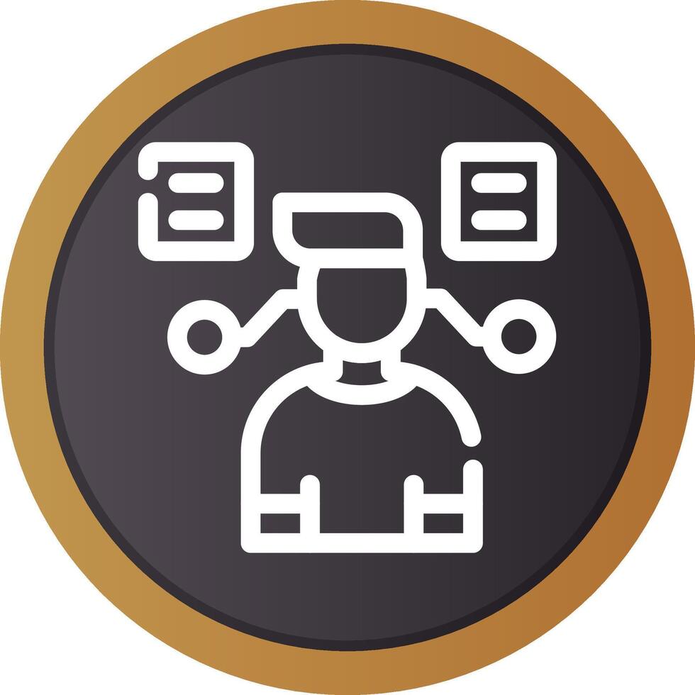 User Predictions Creative Icon Design vector