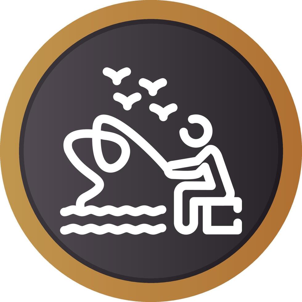 Trolling Creative Icon Design vector