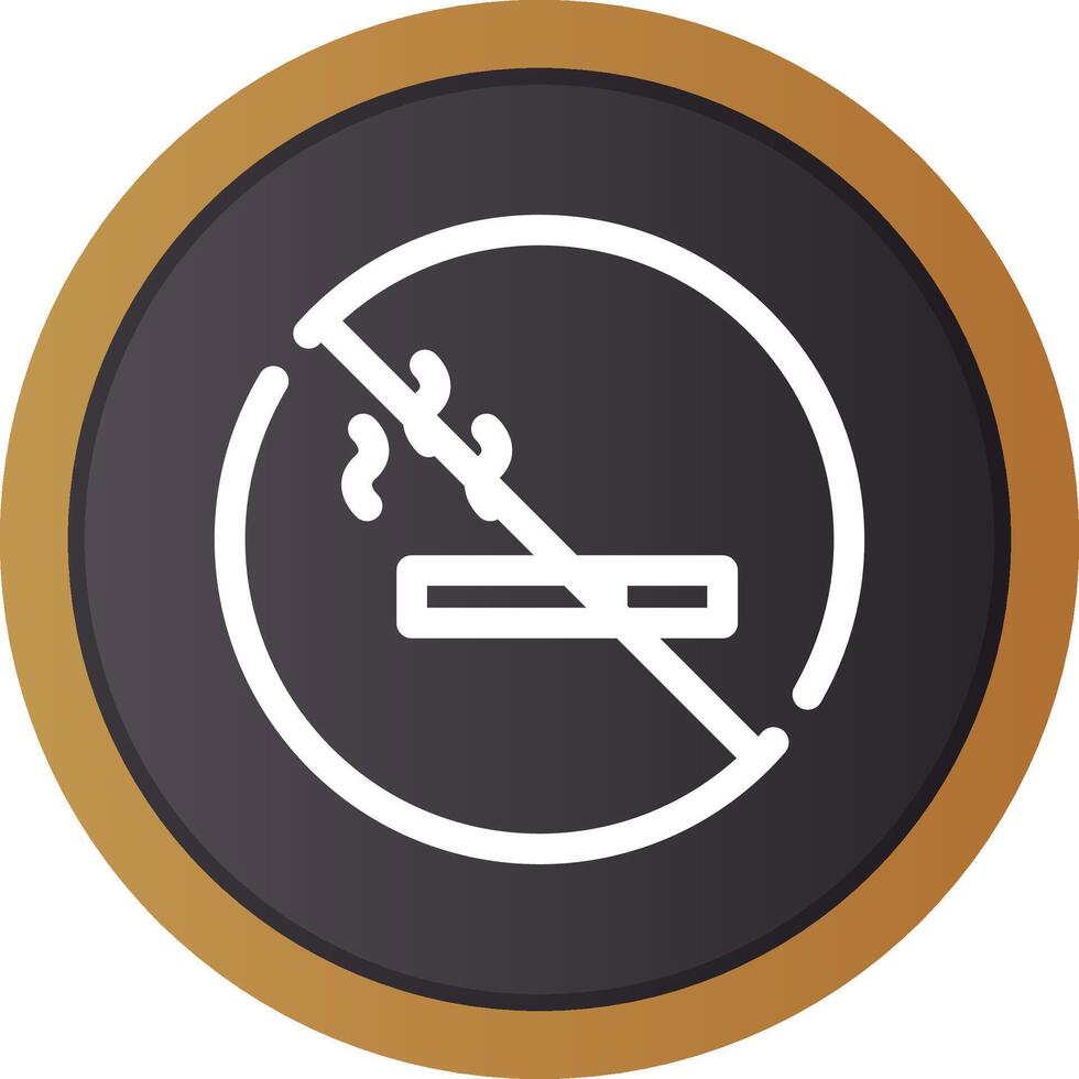 No Smoking Area Creative Icon Design vector