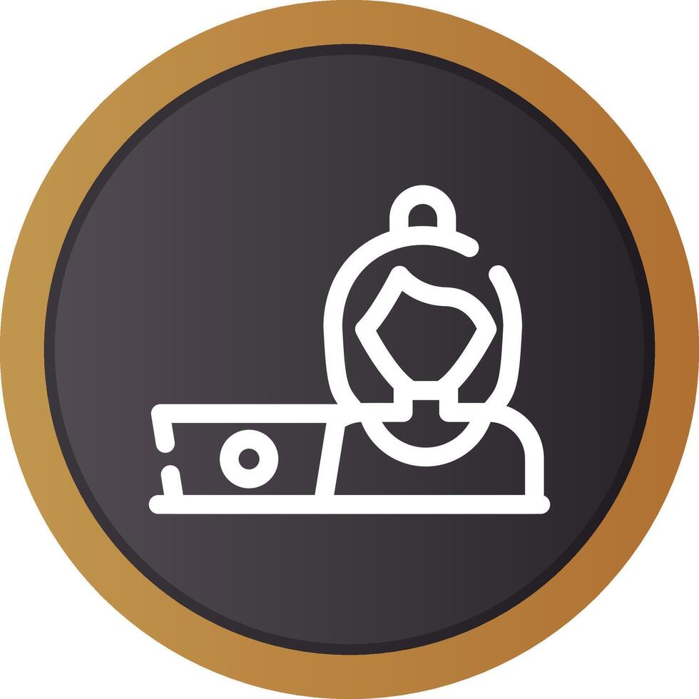 Hard At Work Creative Icon Design vector