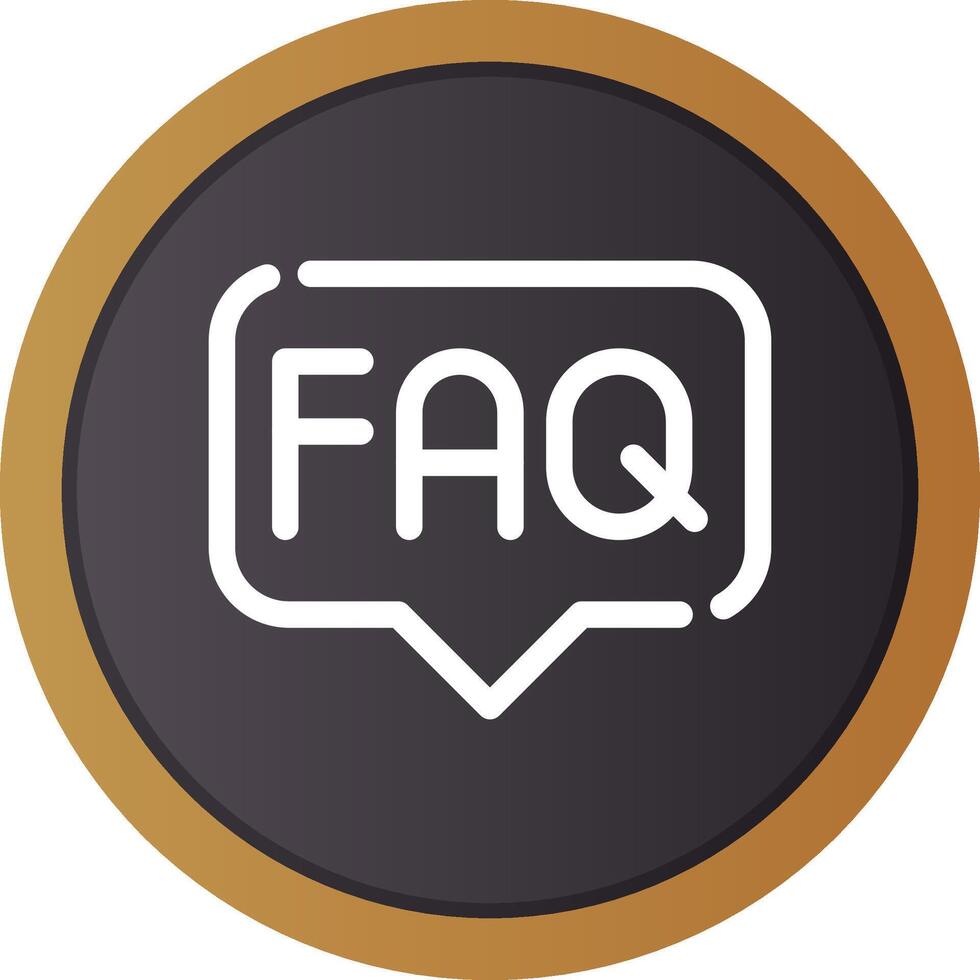 FAQ Creative Icon Design vector
