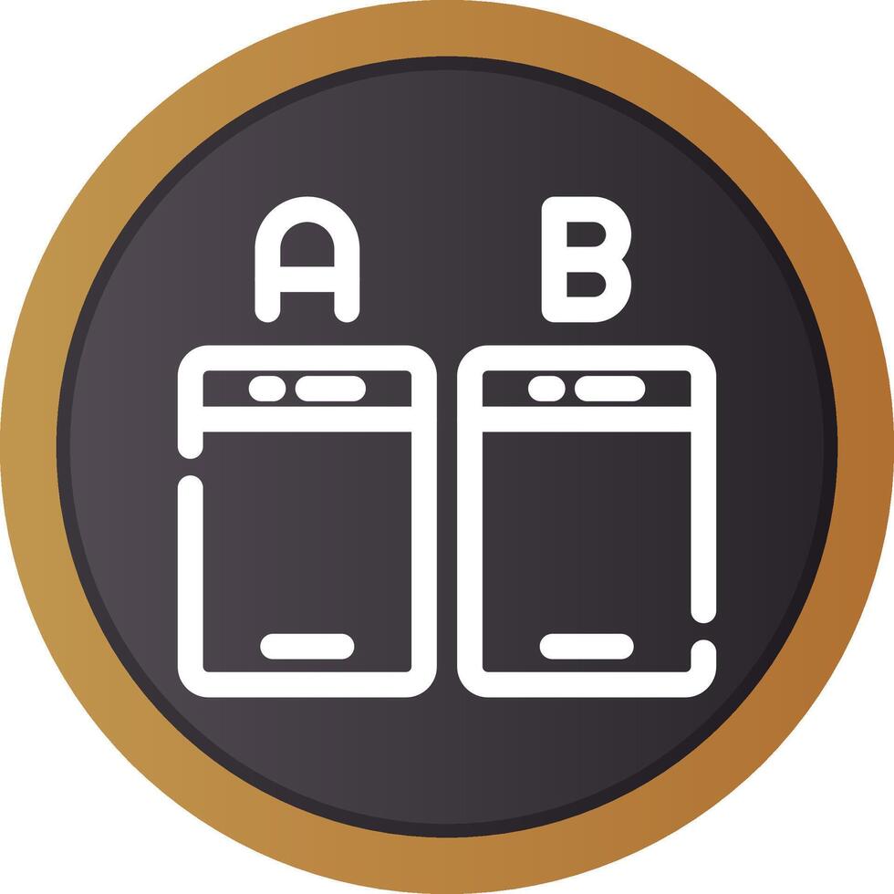 Ab Testing Creative Icon Design vector