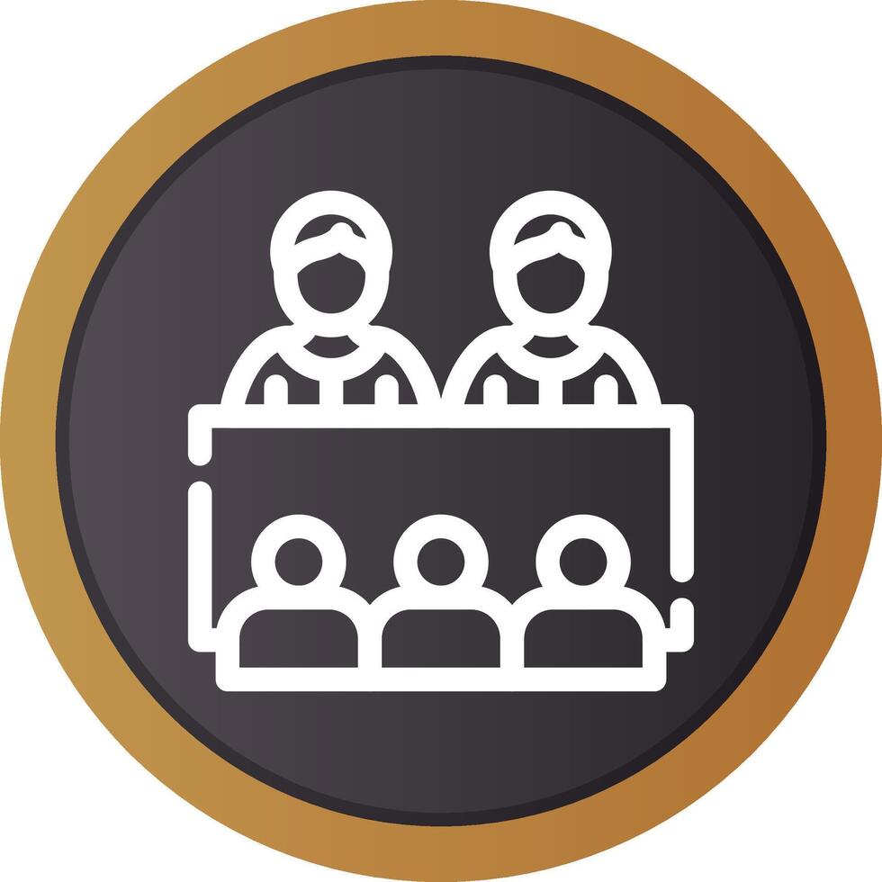 Company Meeting Creative Icon Design vector