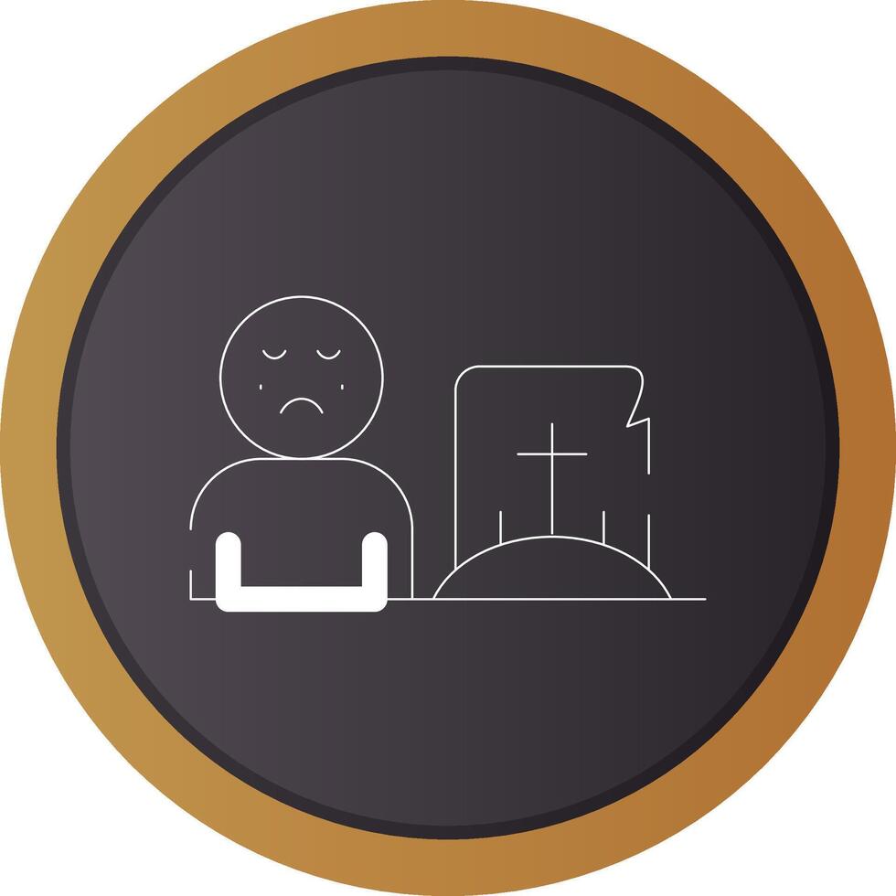 Grave Creative Icon Design vector
