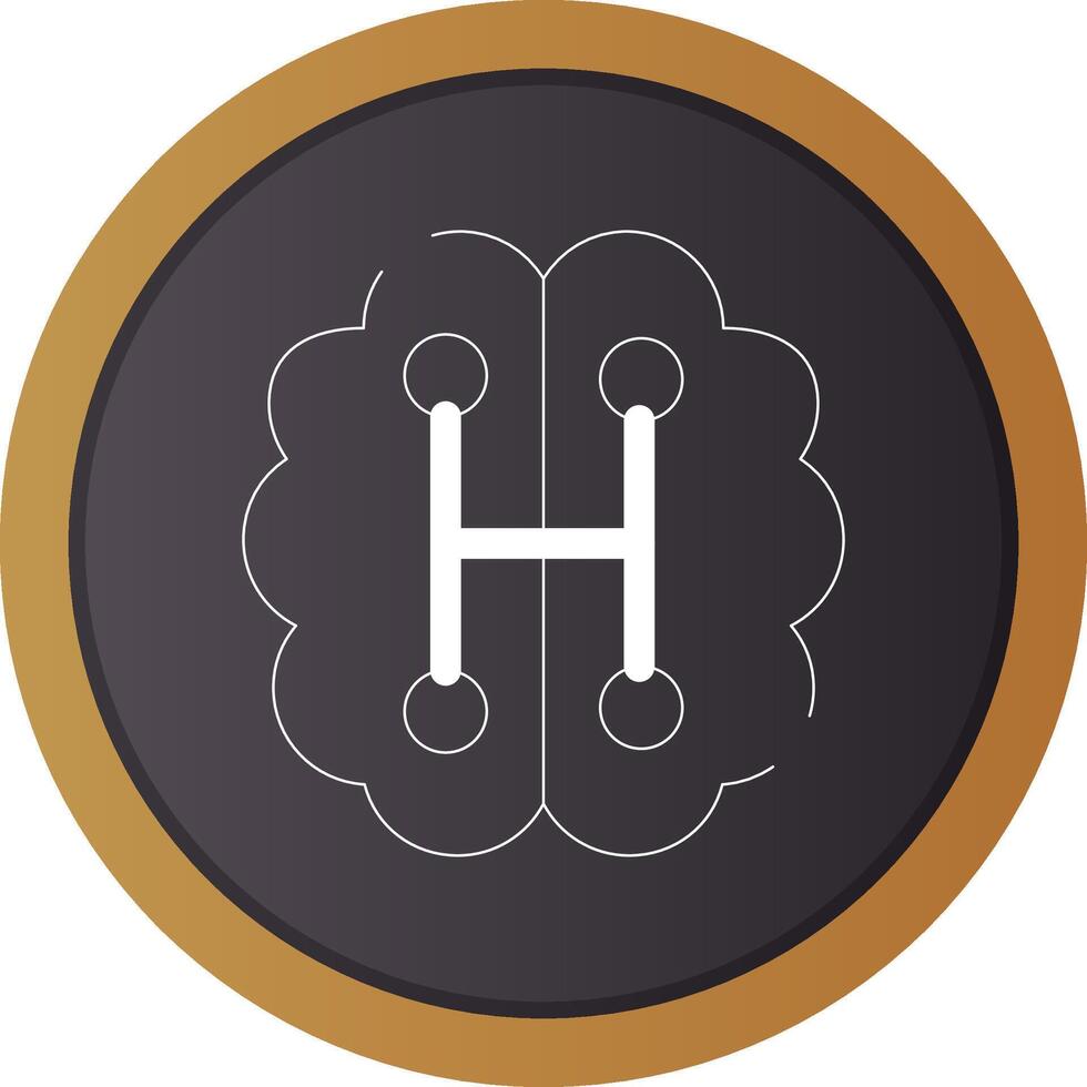 Humanoid Robot Creative Icon Design vector