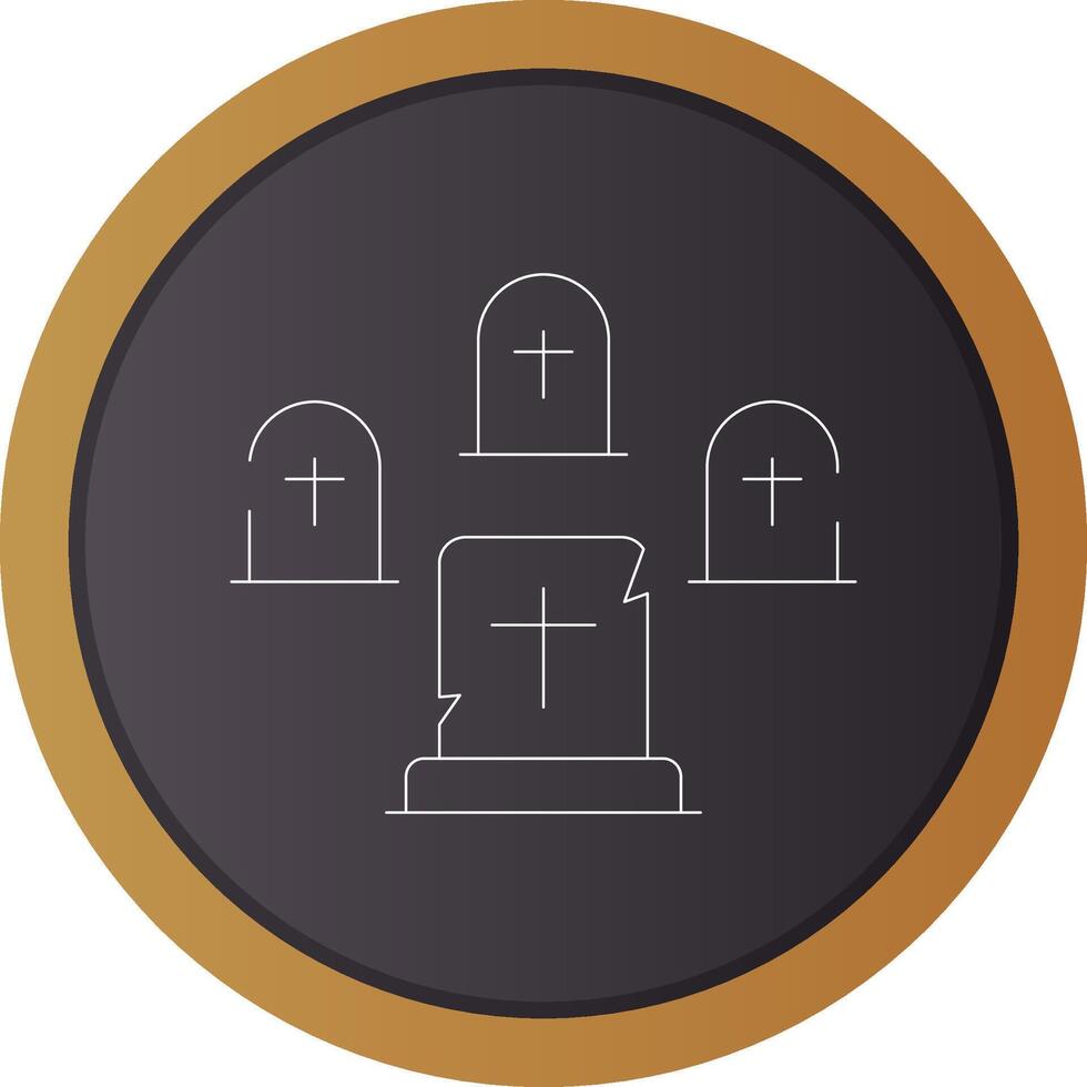 Graveyard Creative Icon Design vector