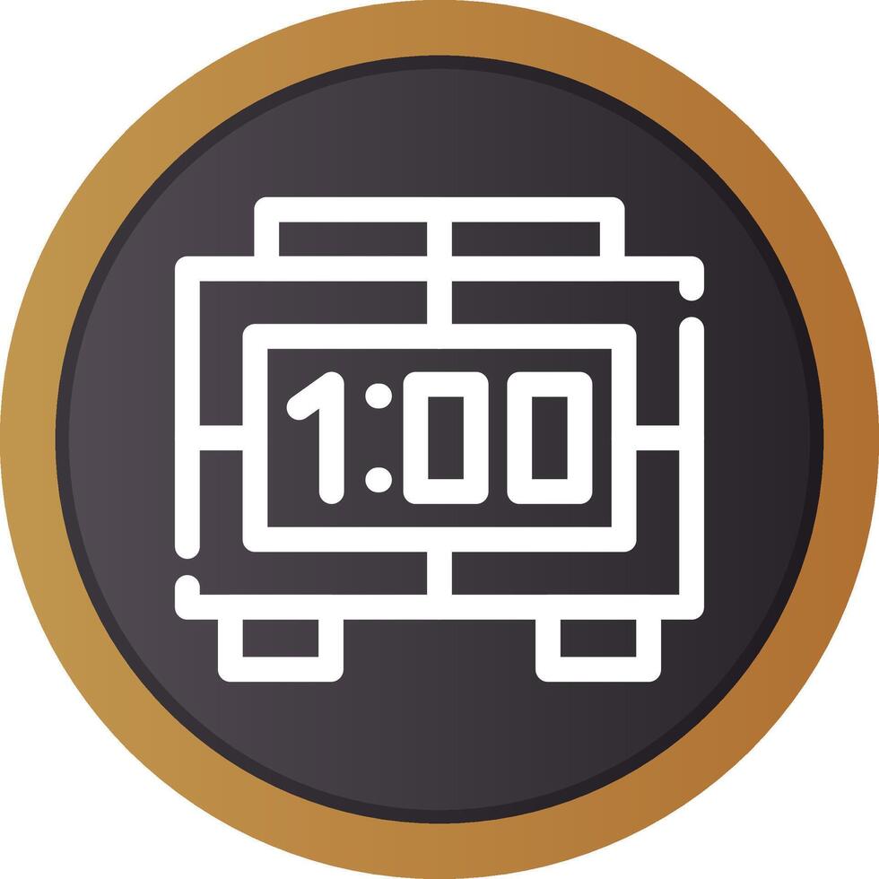 Digital Clock Creative Icon Design vector