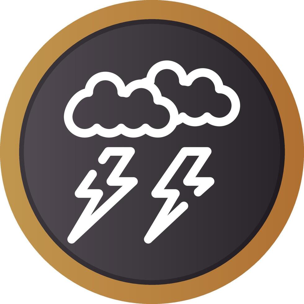 Lightning Creative Icon Design vector