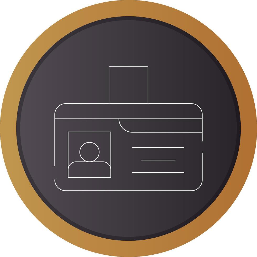 Identification Card Creative Icon Design vector