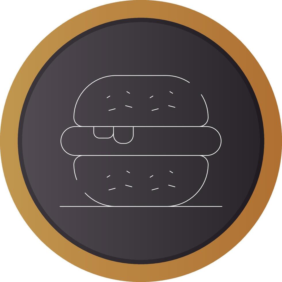 hamburguesa creativo icono diseño vector