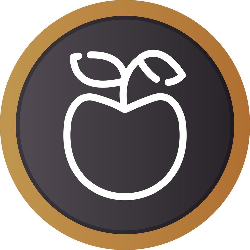 diseño de icono creativo de manzana vector