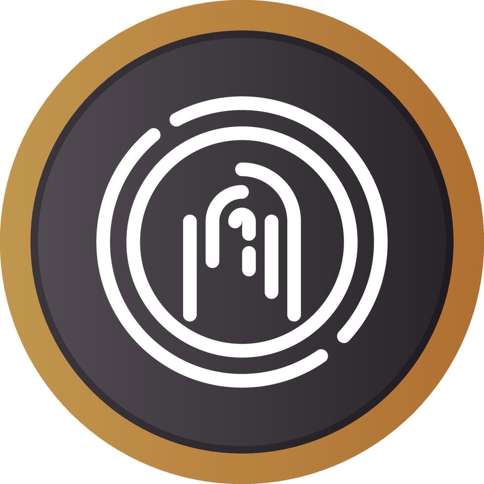 Fingerprint Creative Icon Design vector