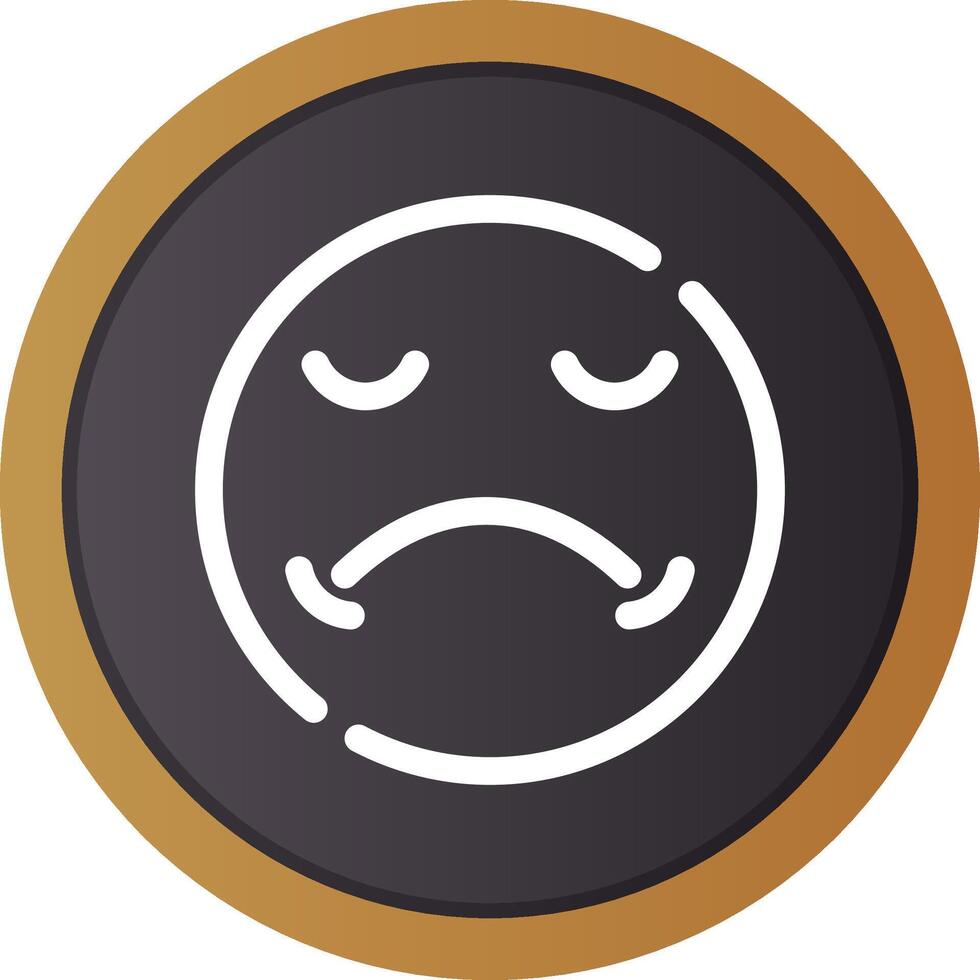 Sad Creative Icon Design vector