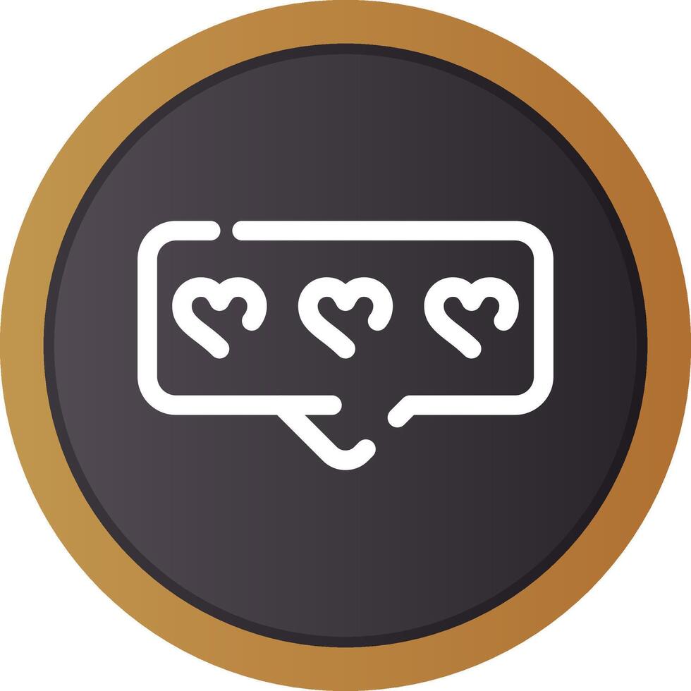 Comment Heart Creative Icon Design vector