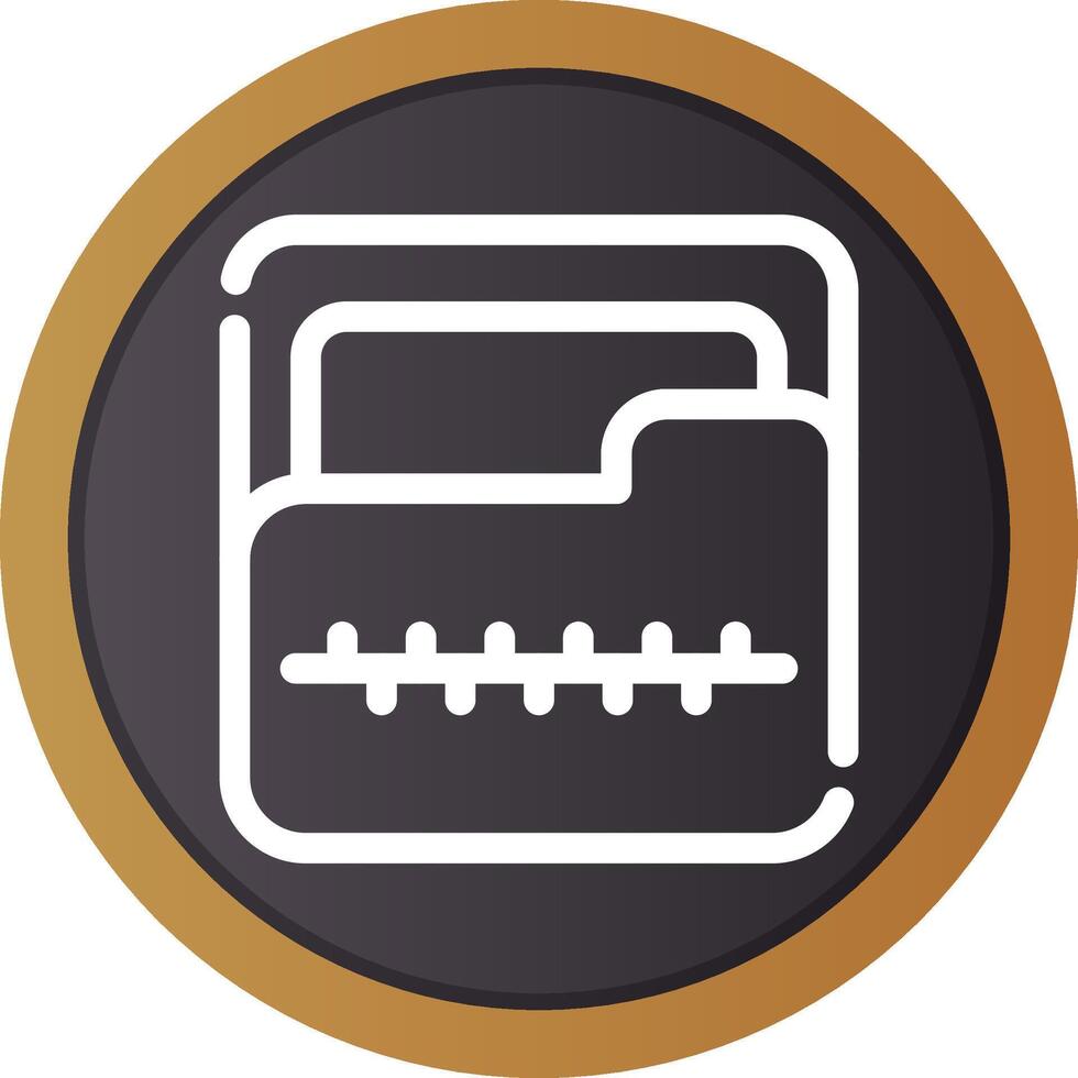 Zip Folder Creative Icon Design vector