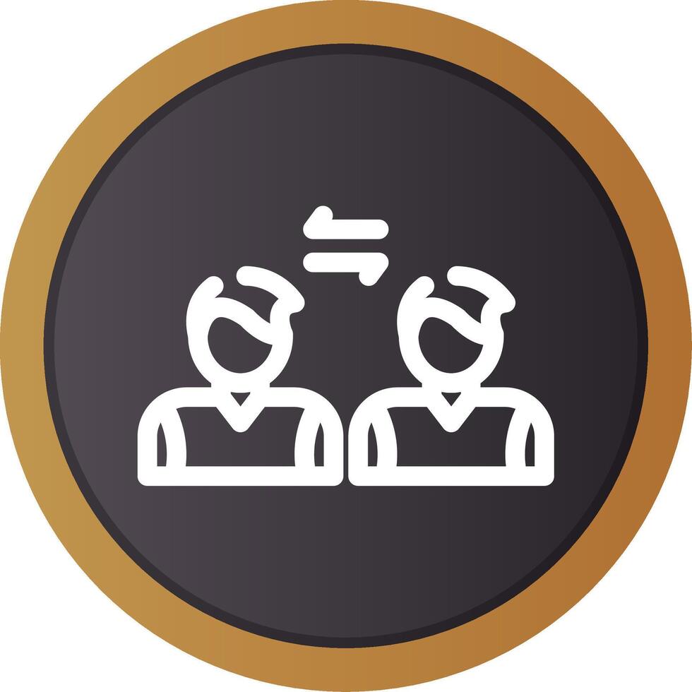 Social Distancing Creative Icon Design vector
