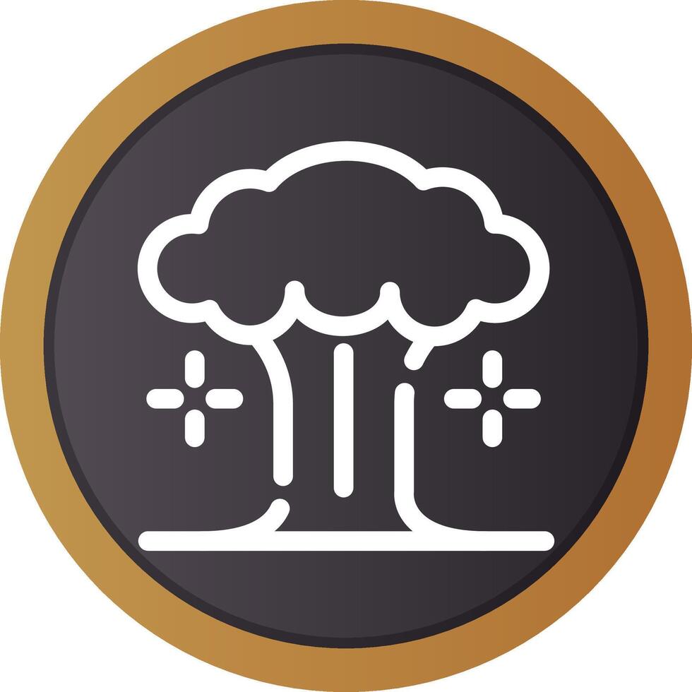 Nuclear Explosion Creative Icon Design vector