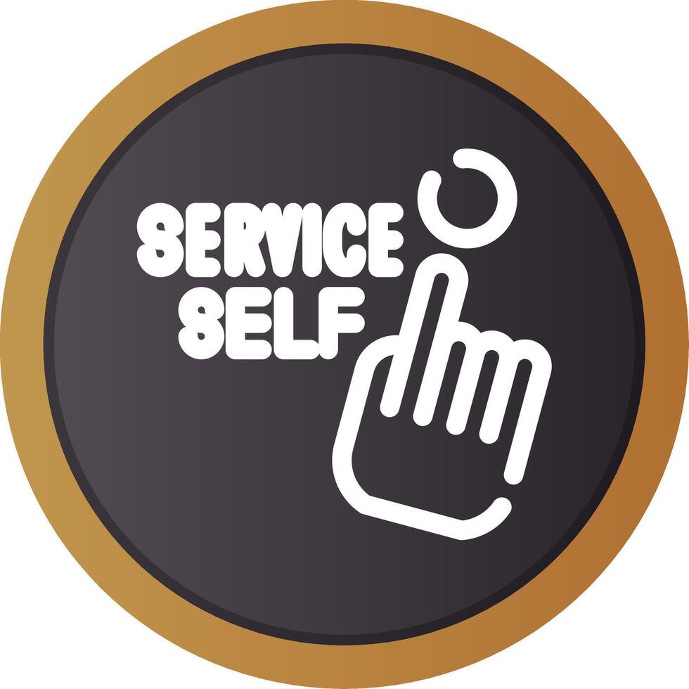 Self Service Creative Icon Design vector