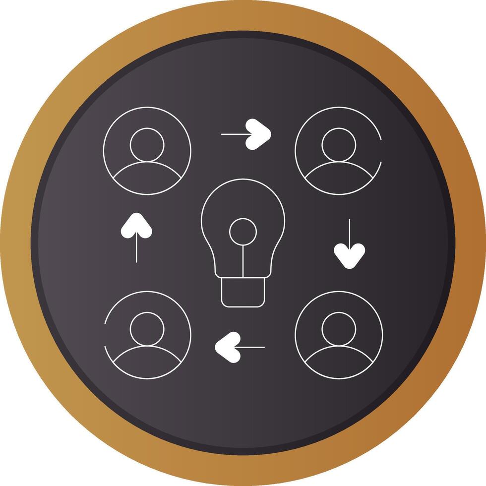 Collaboration Creative Icon Design vector