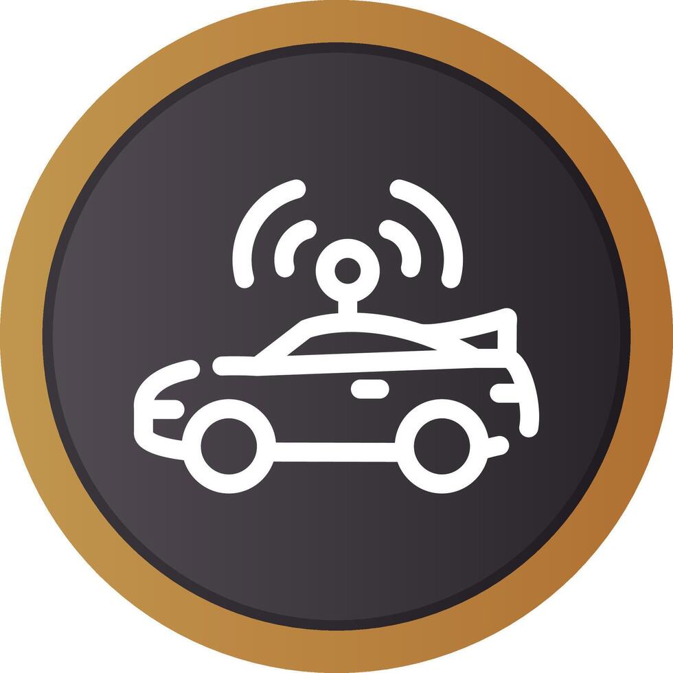 Autonomous Vehicle Creative Icon Design vector