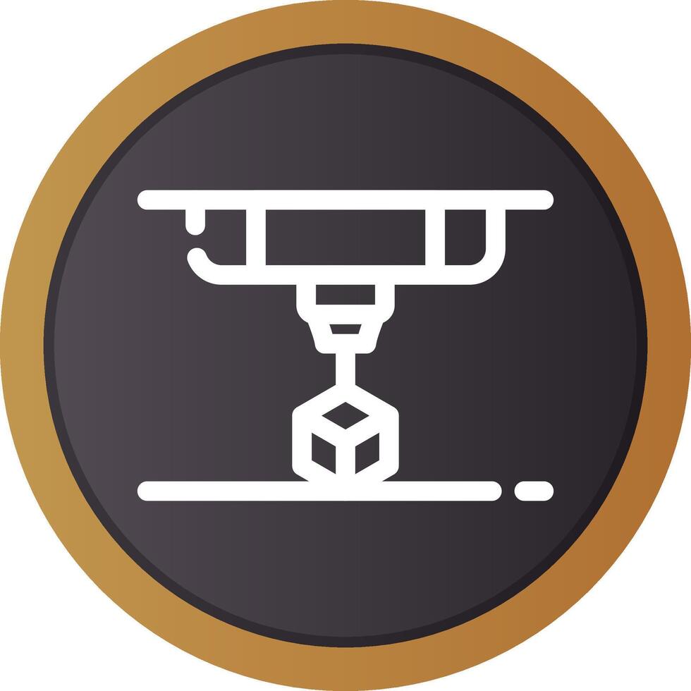 3D Printing Creative Icon Design vector