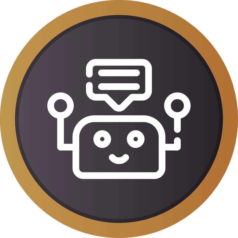 Chatbot Creative Icon Design vector
