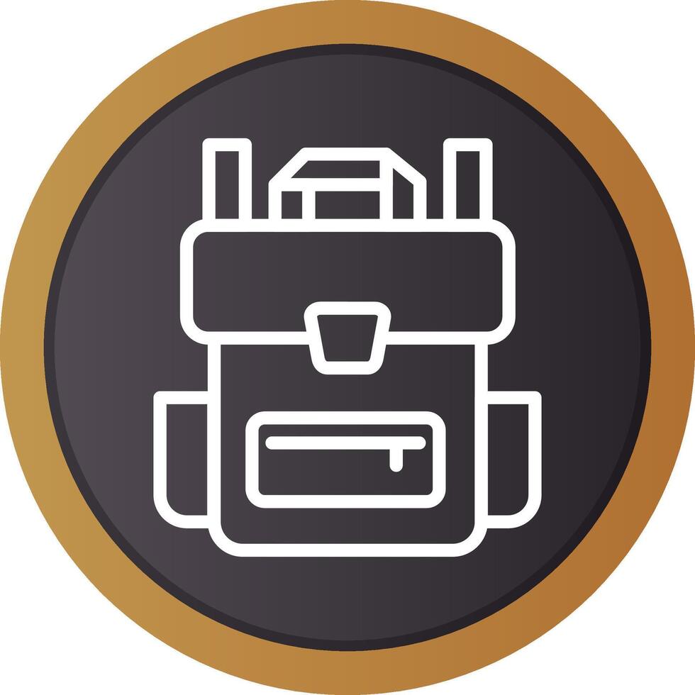 Backpack Creative Icon Design vector