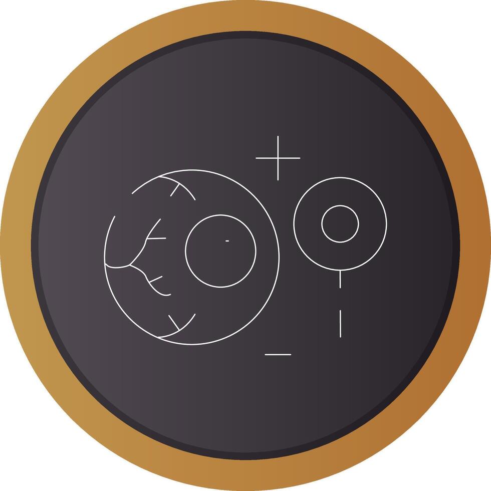 Manual Eye Examination Creative Icon Design vector