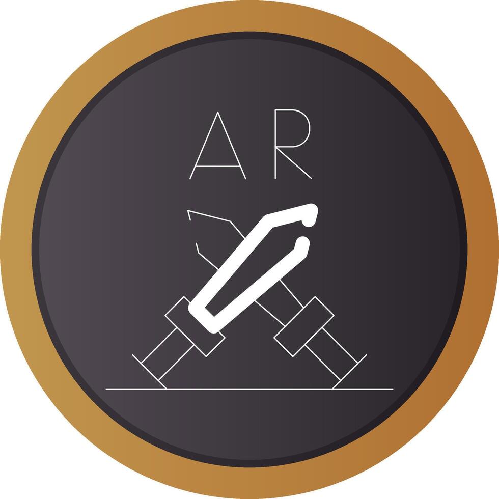 Ar Fighting Creative Icon Design vector