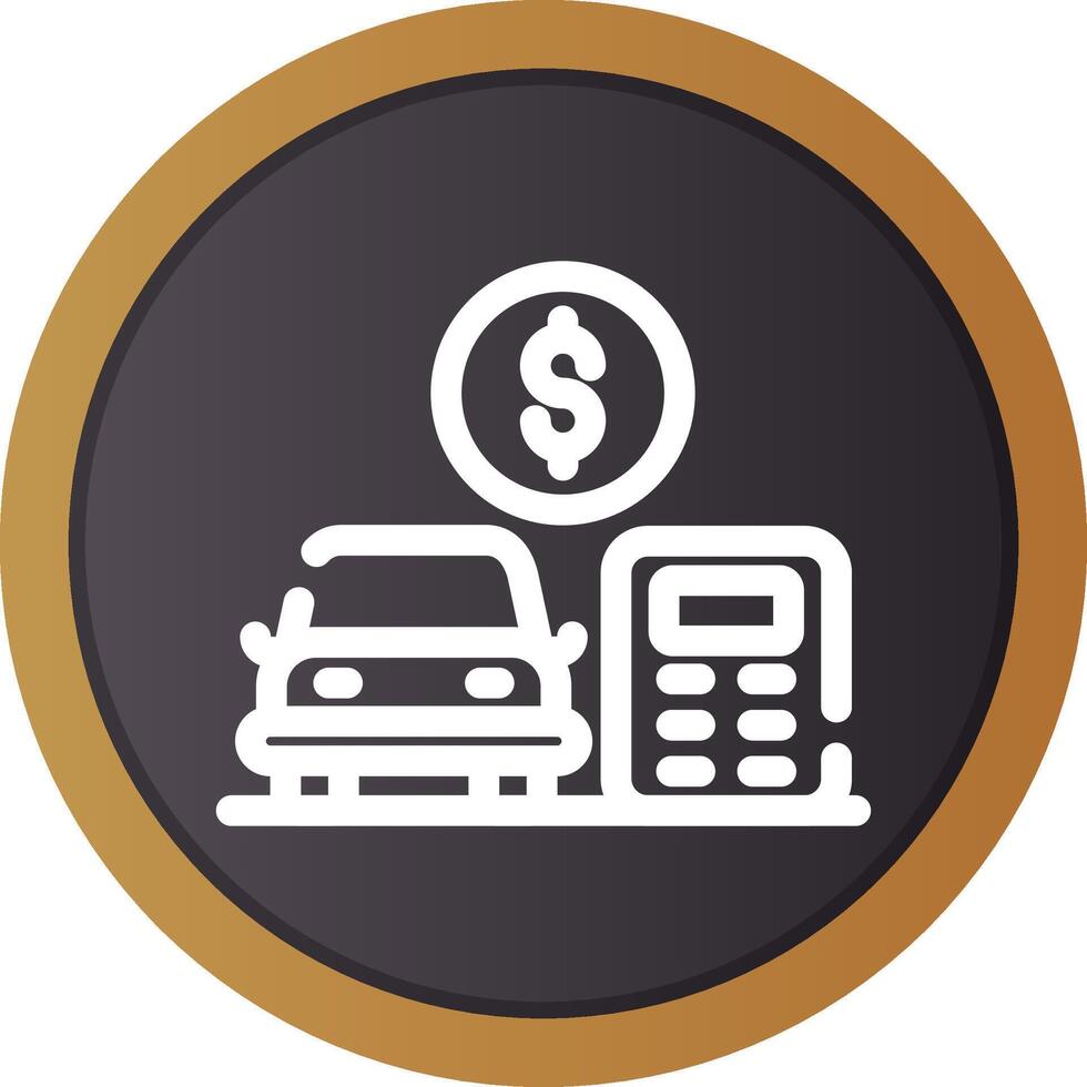 Car Loan Calculator Creative Icon Design vector