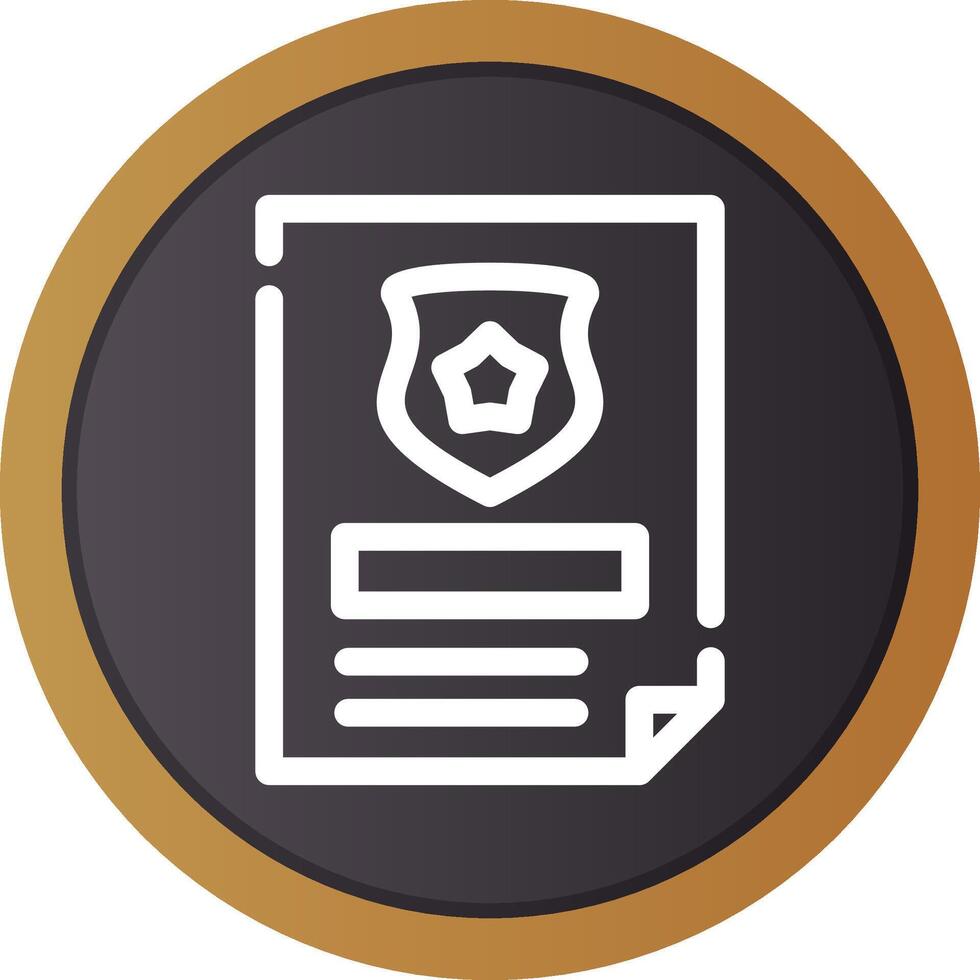 Police Certificate Creative Icon Design vector