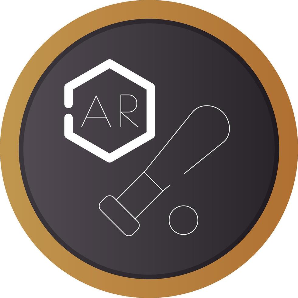 Ar Baseball Creative Icon Design vector