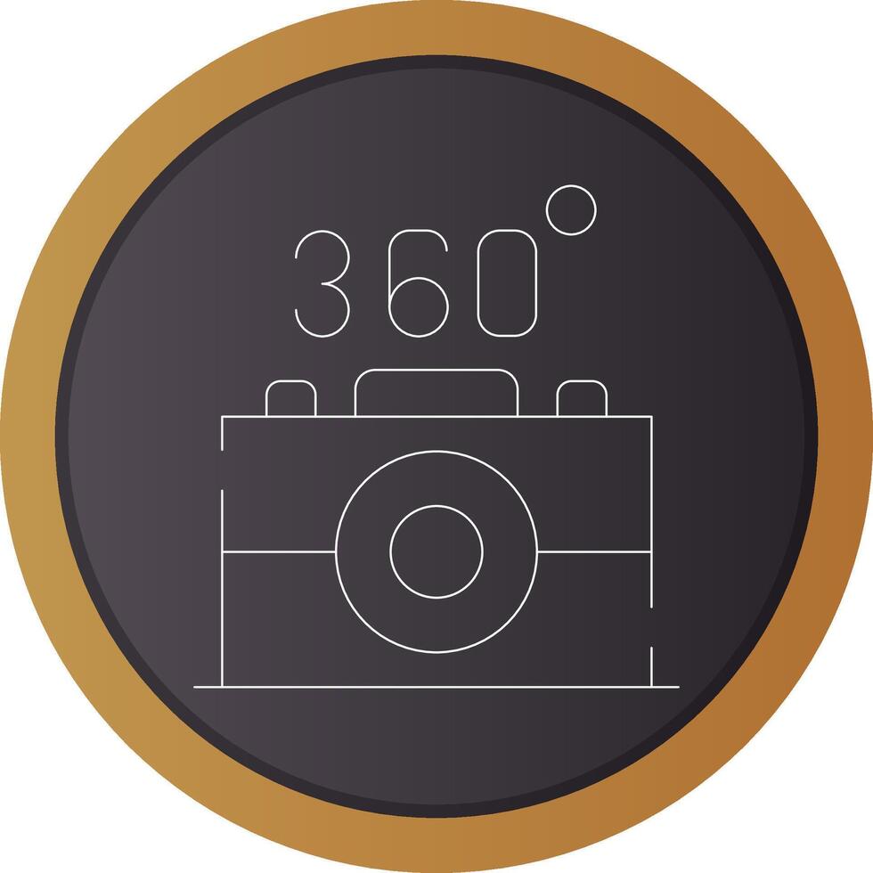 360 Camera Creative Icon Design vector