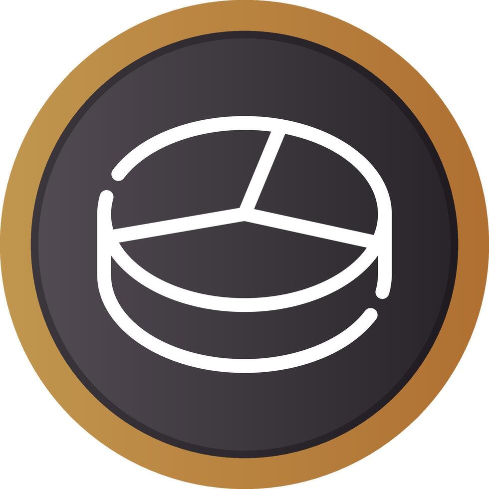 3D Pie Creative Icon Design vector