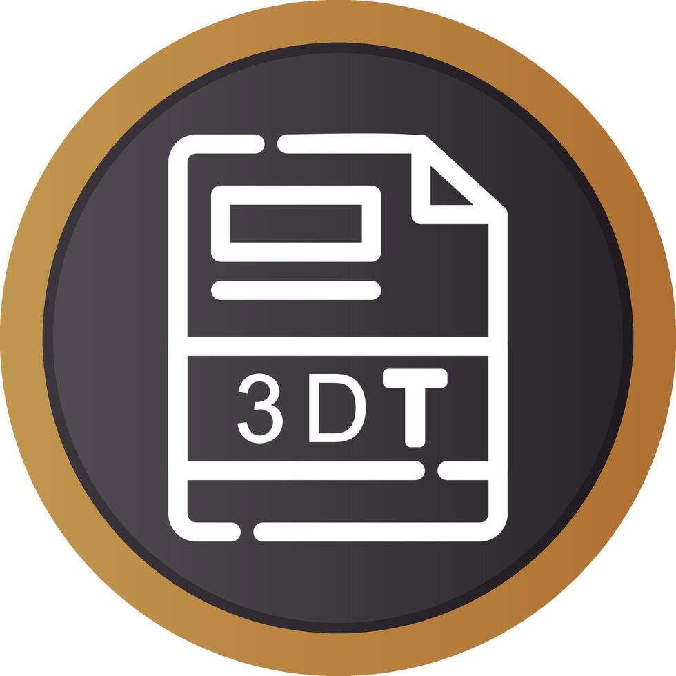 3DT Creative Icon Design vector