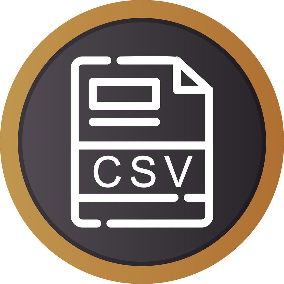 CSV Creative Icon Design vector