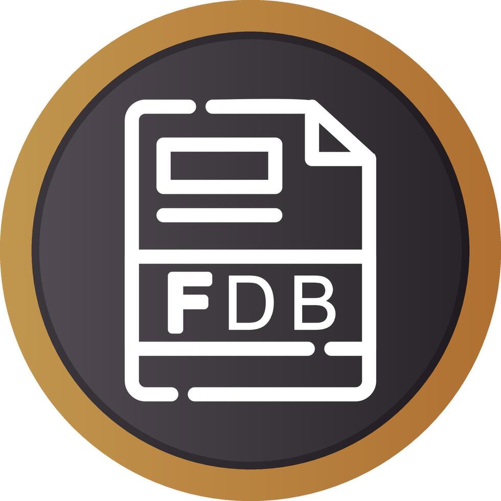 FDB Creative Icon Design vector