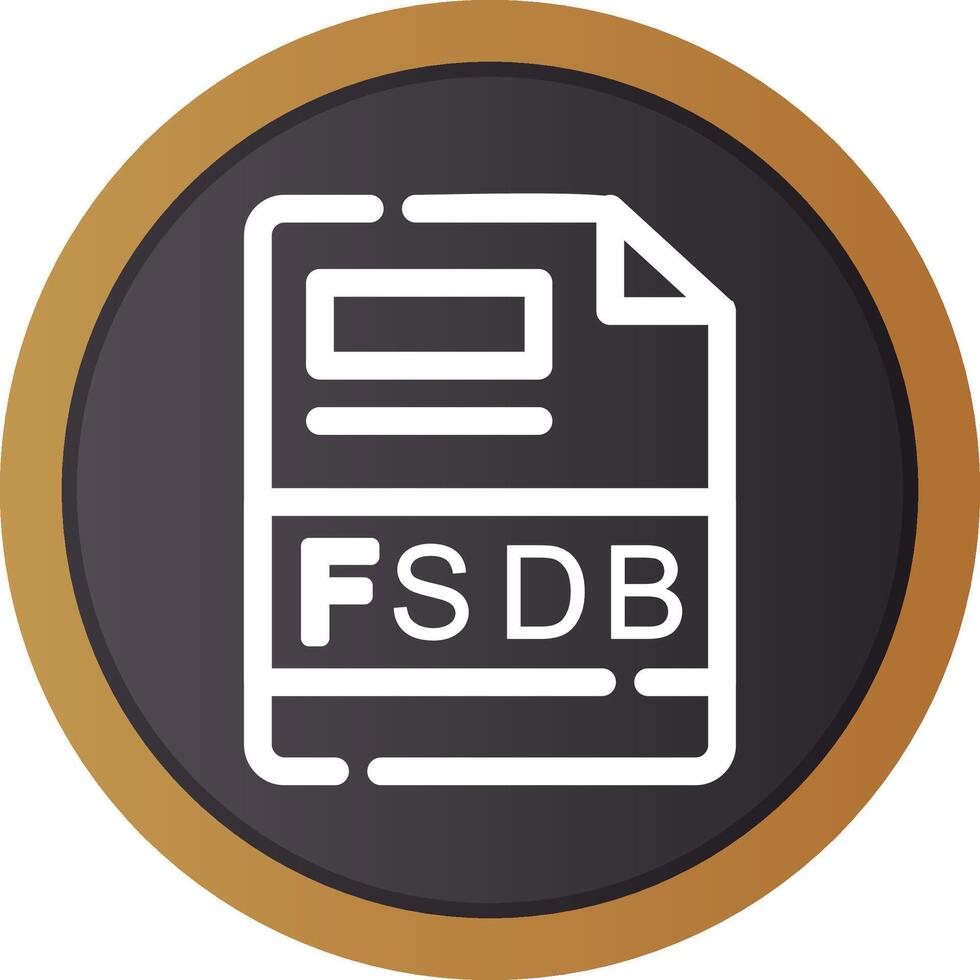 fsdb creativo icono diseño vector