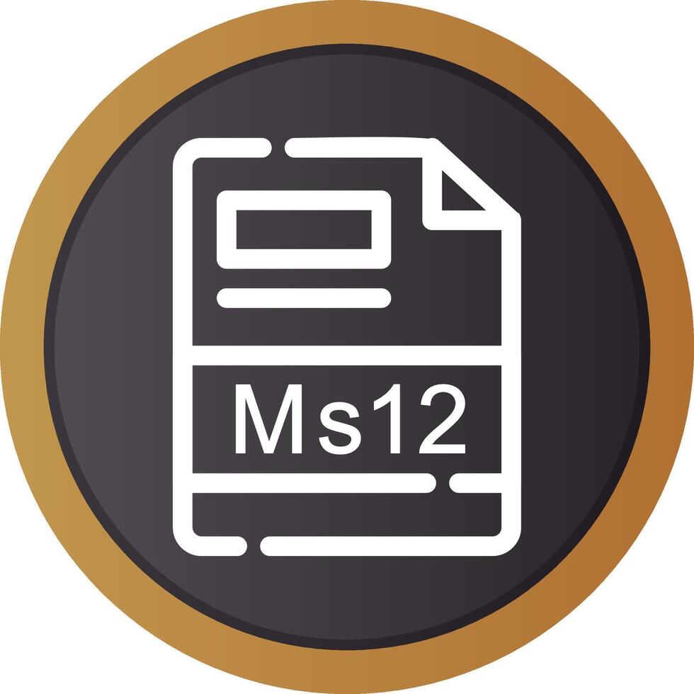ms12 creativo icono diseño vector