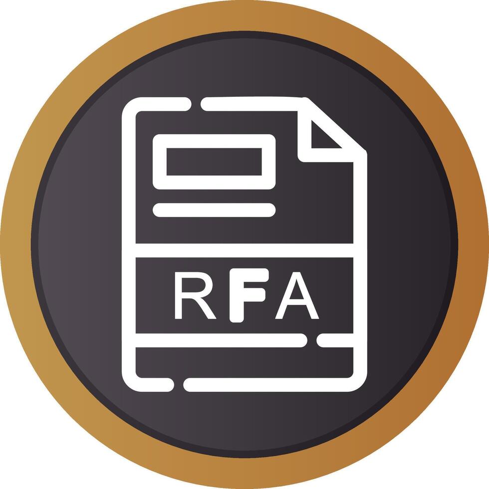 RFA Creative Icon Design vector