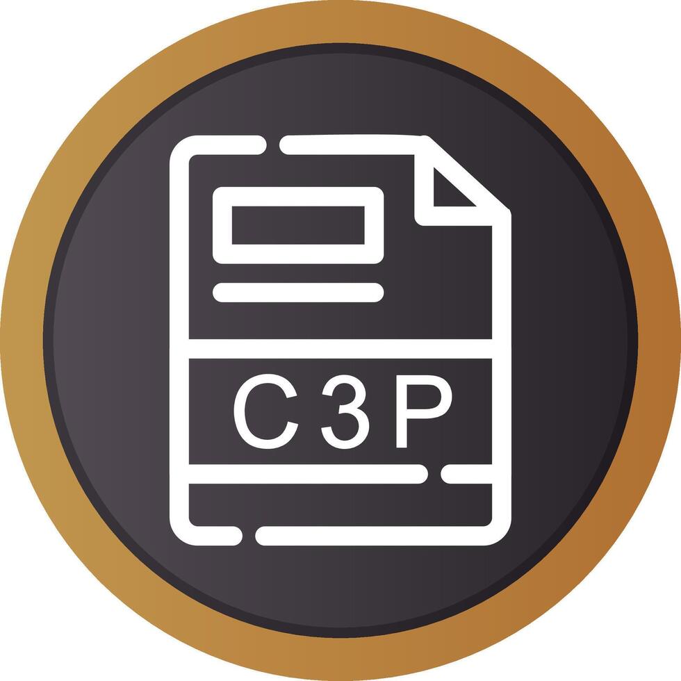 C3P Creative Icon Design vector