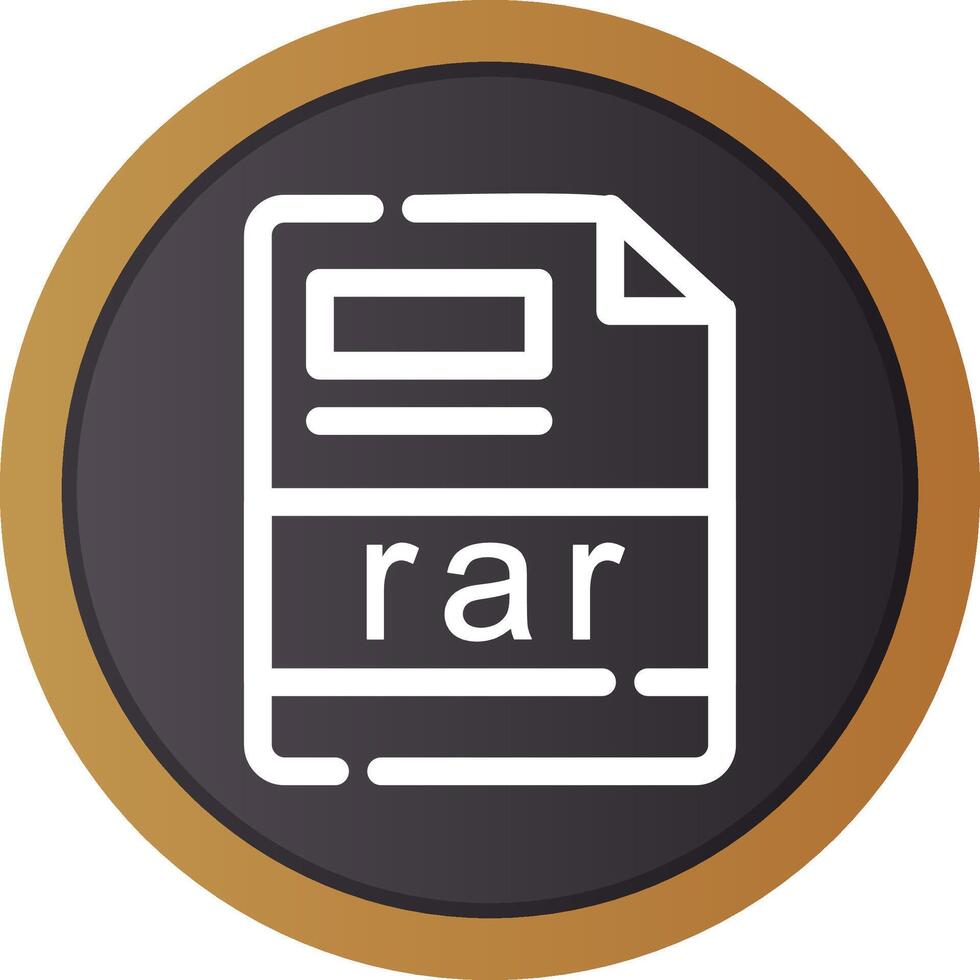 rar Creative Icon Design vector