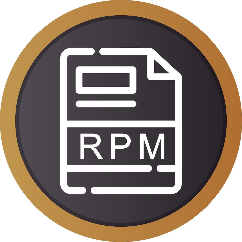 RPM Creative Icon Design vector