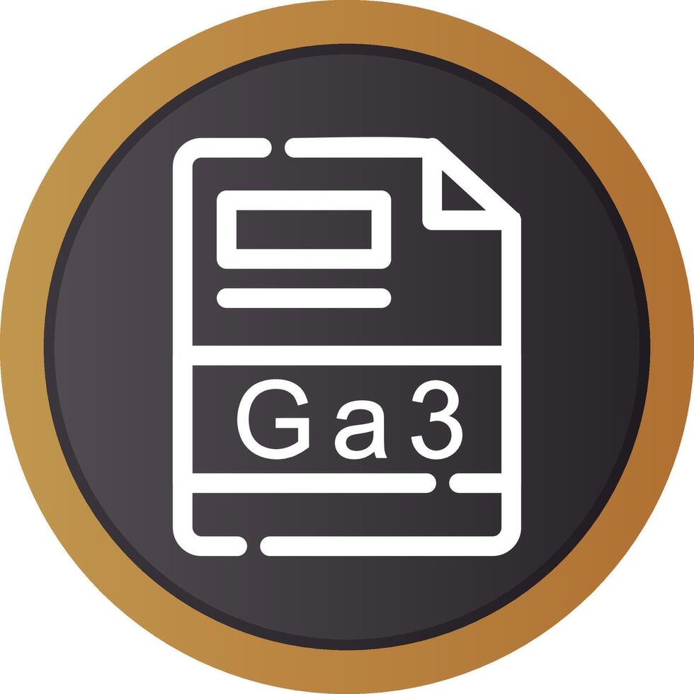 GA3 Creative Icon Design vector