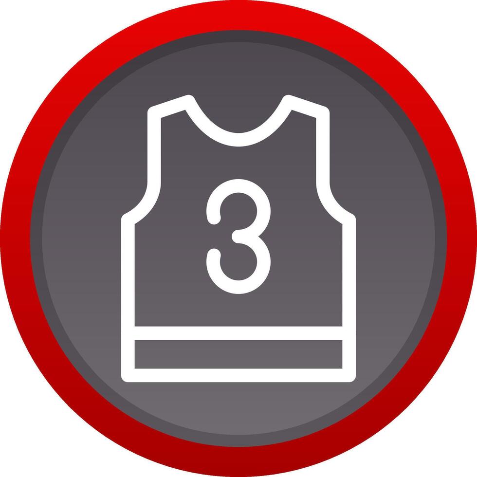 Basketball Jersey Creative Icon Design vector