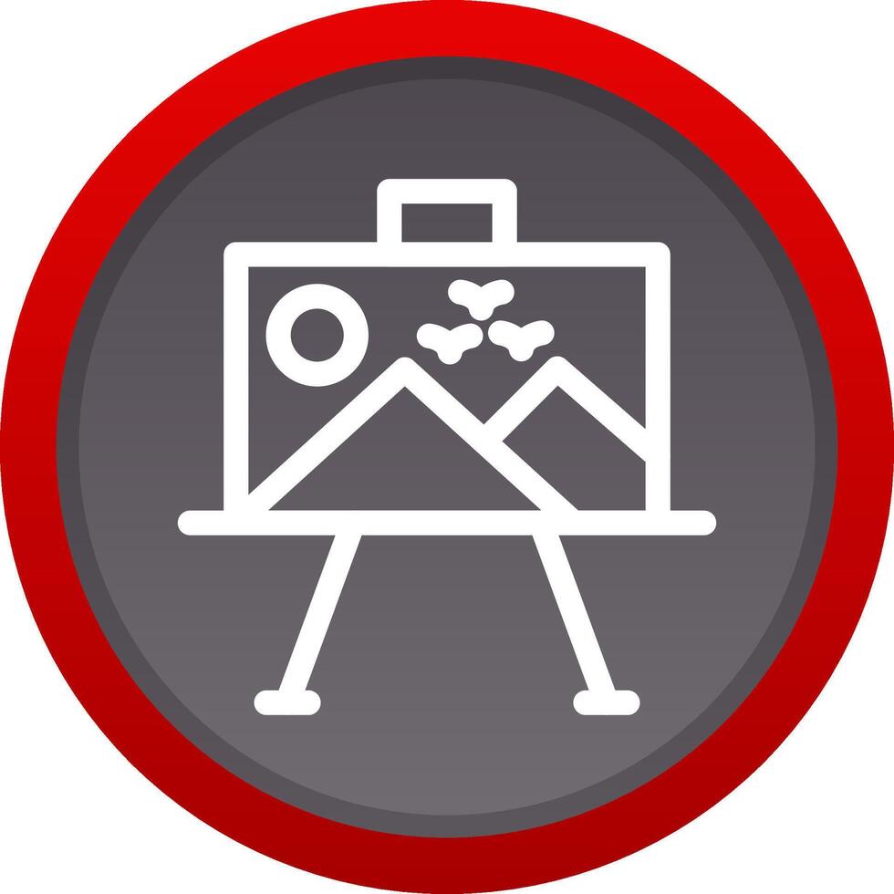 Paint Canvas Creative Icon Design vector