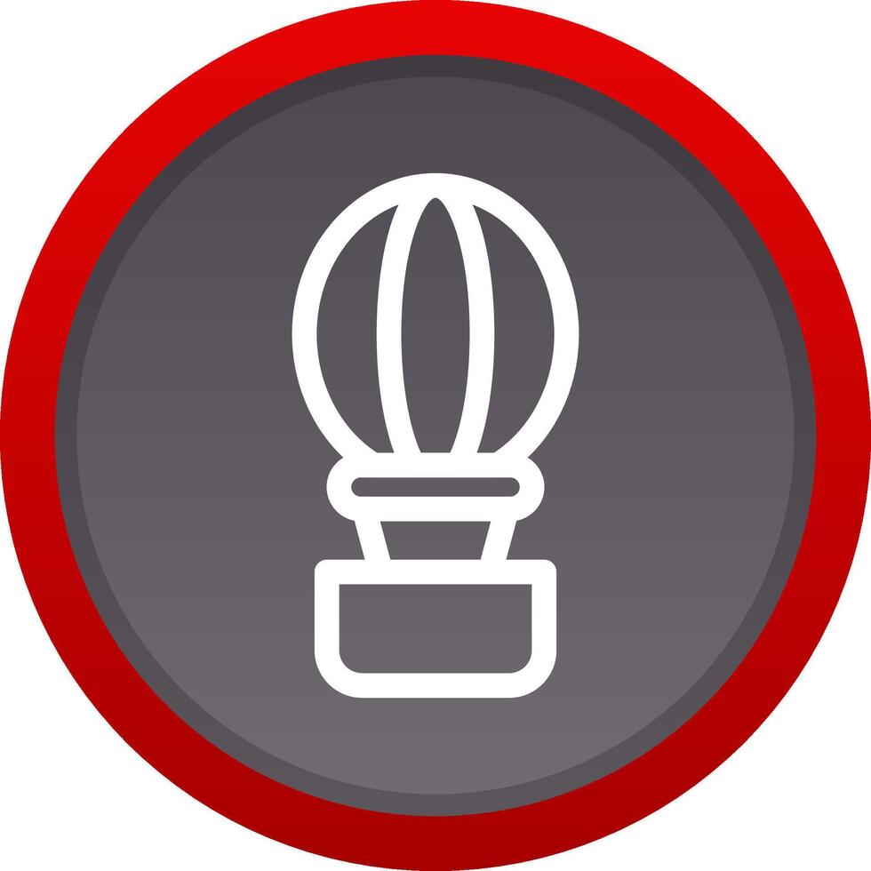 Hot Air Balloon Creative Icon Design vector