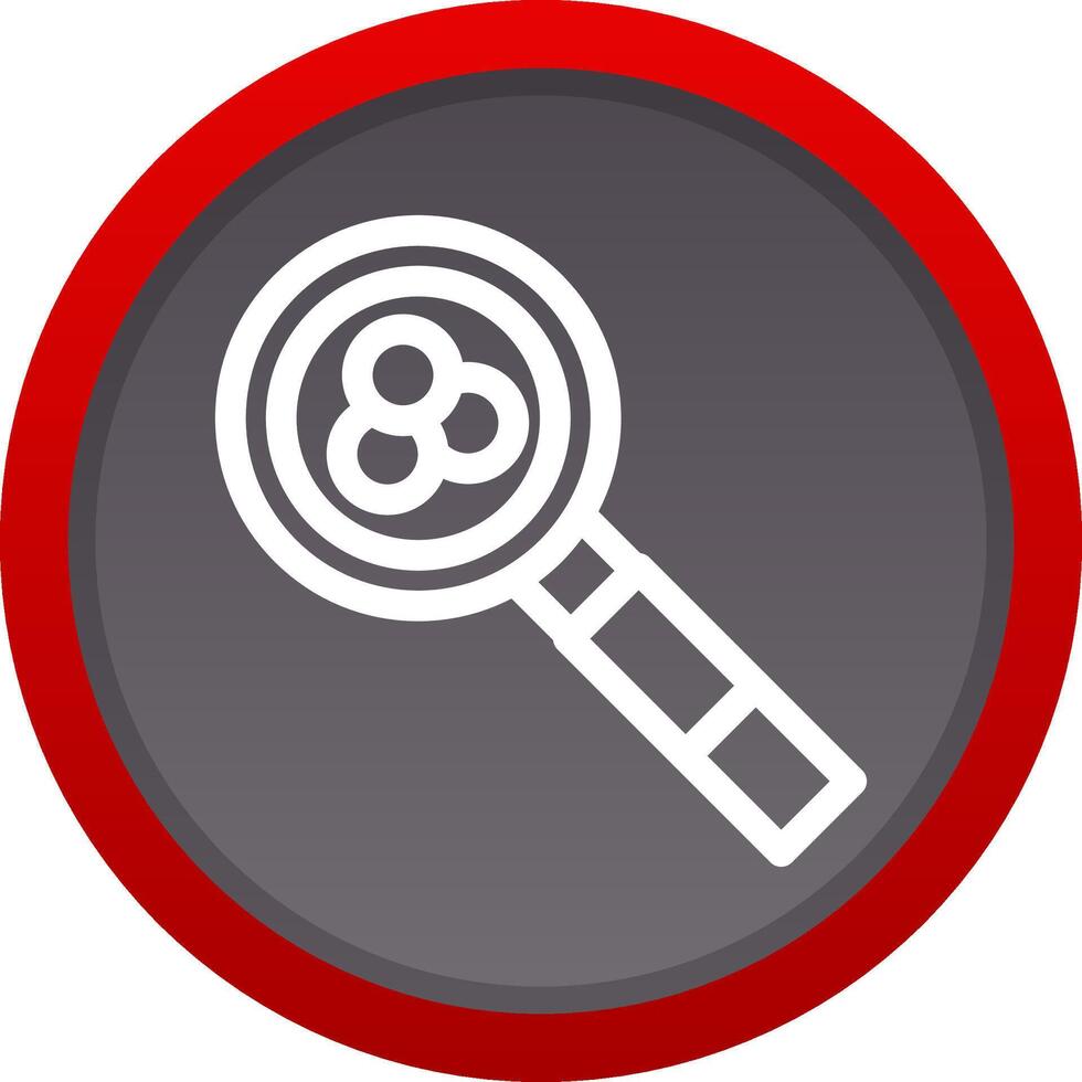 Magnifying Glass Creative Icon Design vector