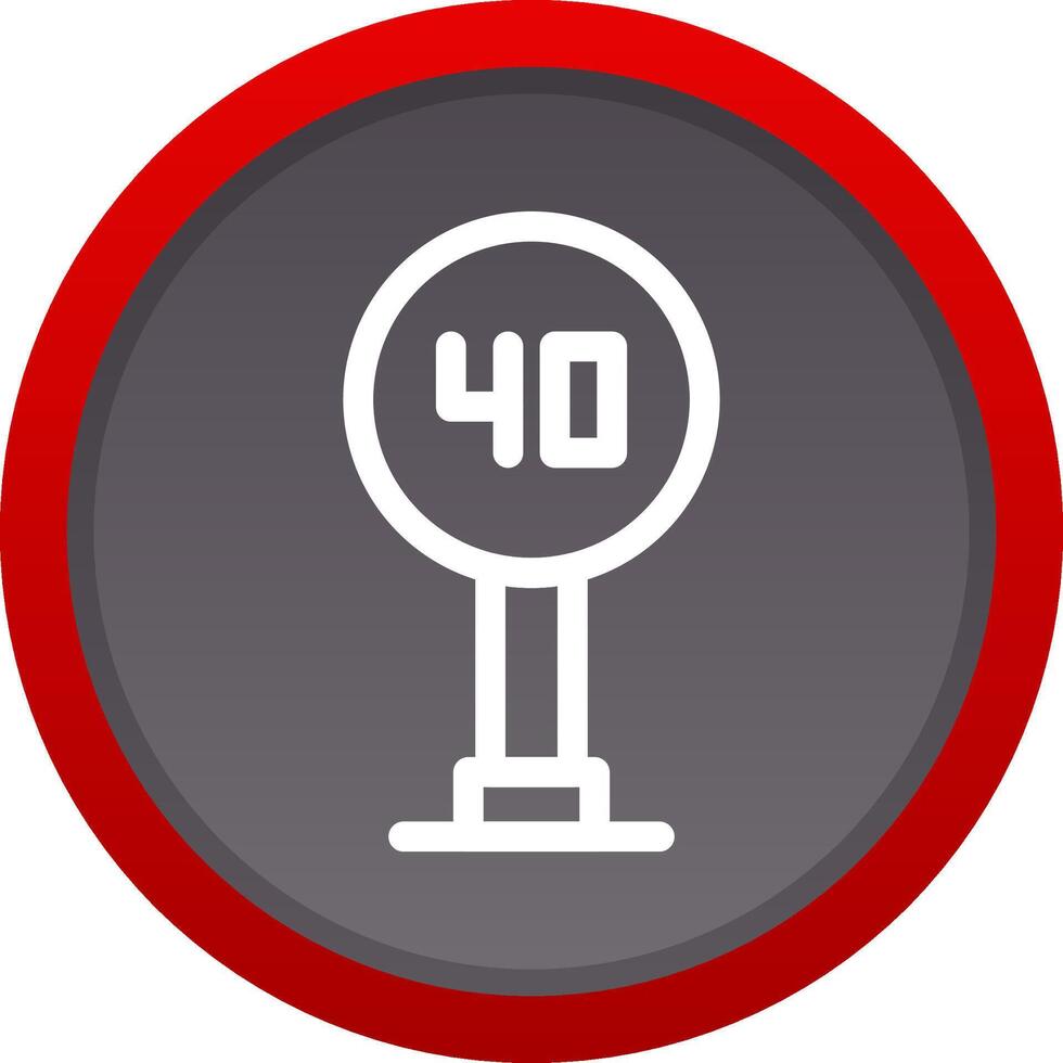 Speed Sign Creative Icon Design vector